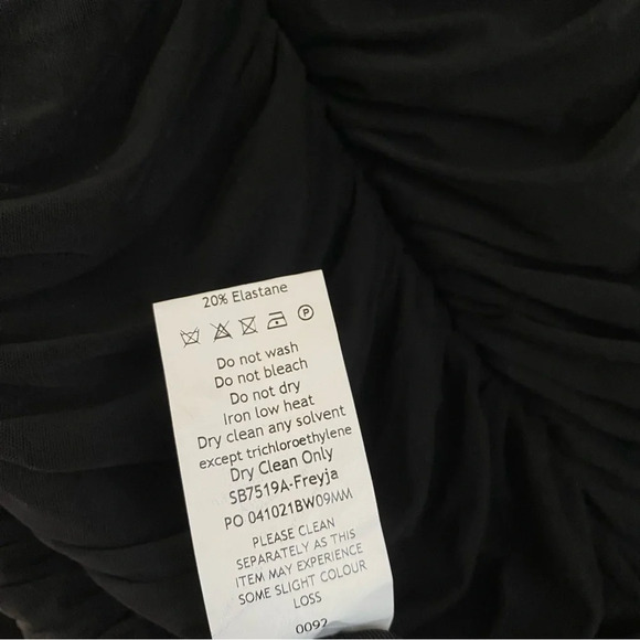 House of CB Freyja black gathered‎ corset dress size XS - Picture 11 of 15